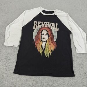 Selena Gomez Revival Tour Shirt Womens Large‎ Raglan 2016 Concert Band Music Tee